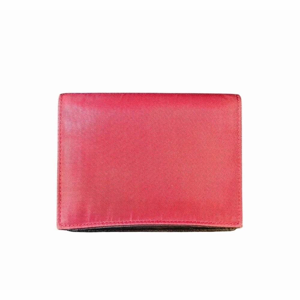Prada Milano Red Tessuto Nylon Wallet Bifold - Picture 2 of 7